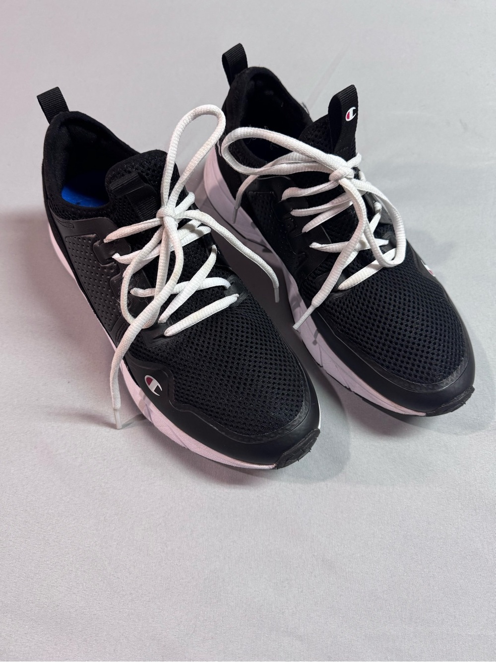 Champion Women Black Canvas Low-Top Sneakers Size 8 - Picture 5 of 8